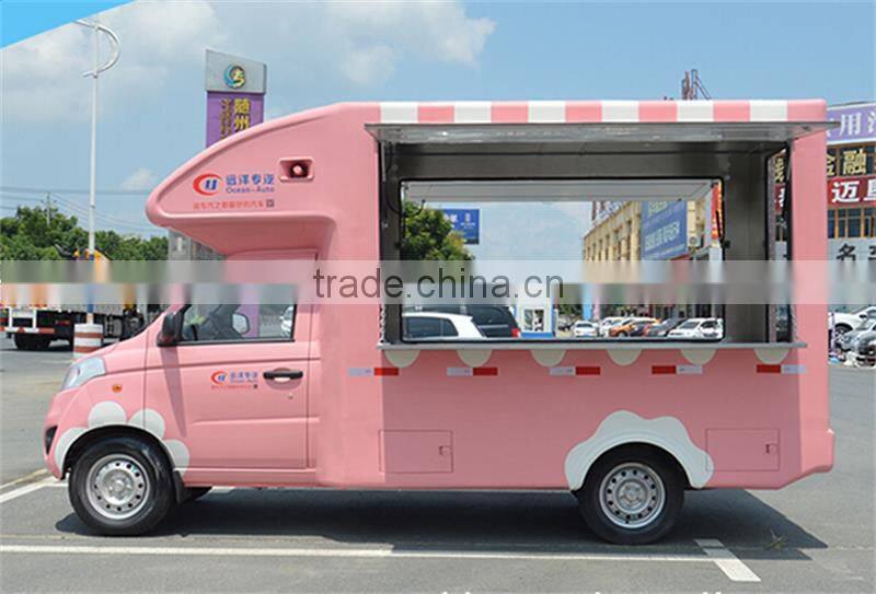 China 4x2 mini mobile fast food truck