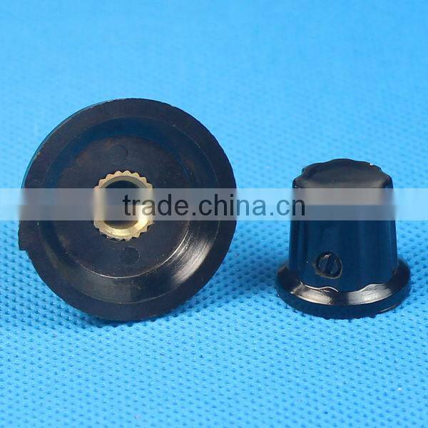 6mm black amp gas control knobs