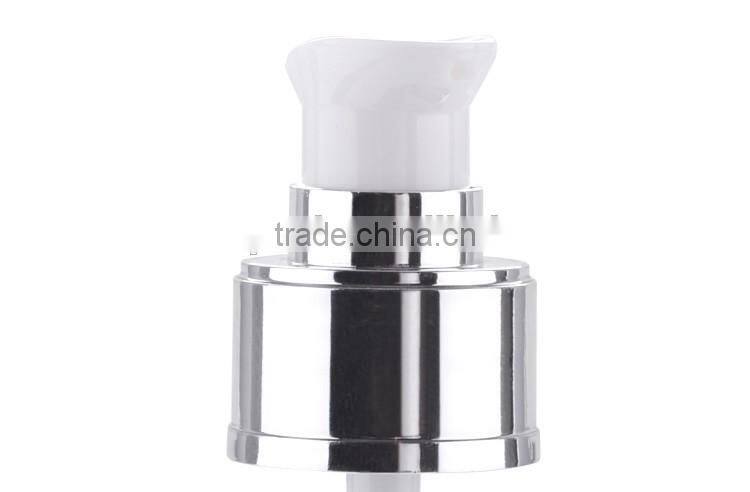 aluminum cream pump with transparent cap