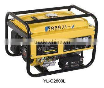 2.5kw open frame gasoline generator set, petrol generator