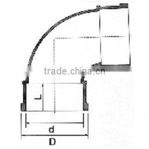 UPVC drainage elbows 90 DIN/BS / 90 elbows