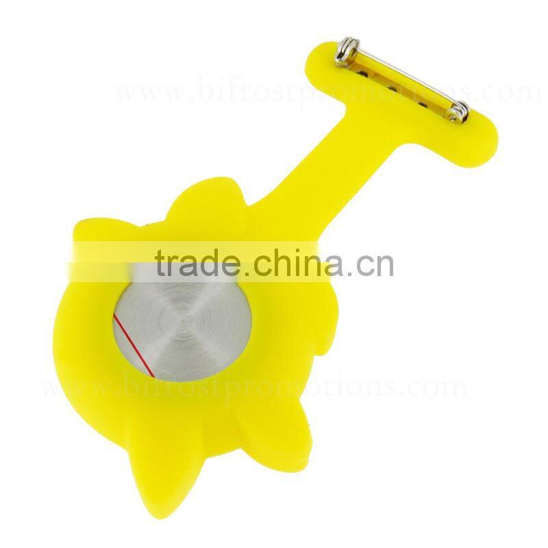 Hot Sale Brooch Nurse Sun Flower Silicone Digital Nurse Watch