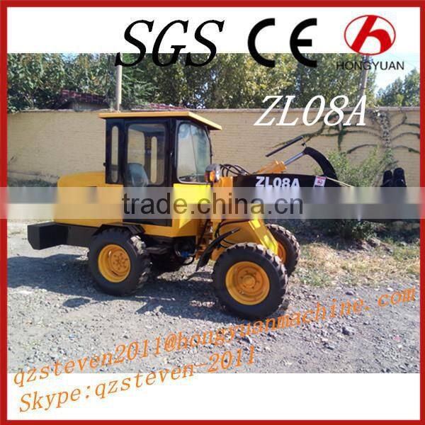 CE certificate 0.8T small agricultural wheel loader