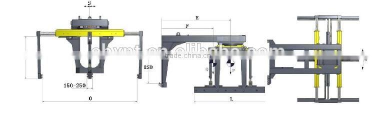 Chinese fork attachement over head block handler ,brick rock stacker