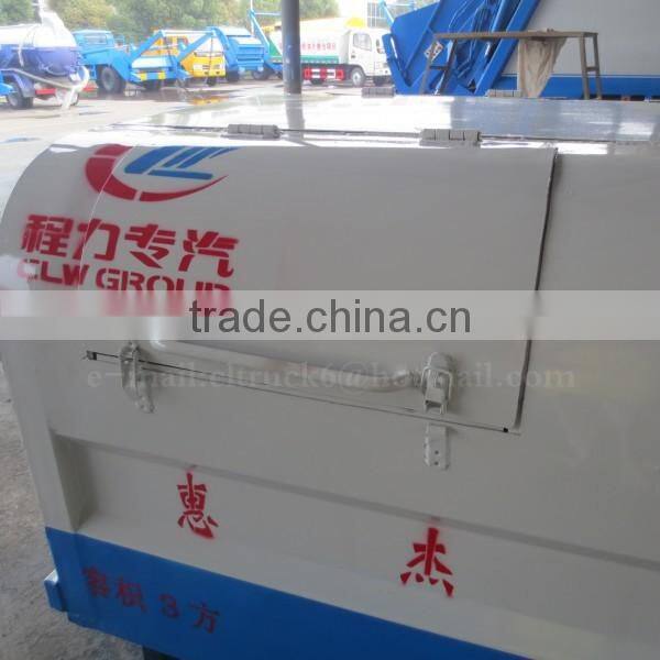 Carbon steel Trapezoid Trash bucket 16 m3 for Hook arm garbage truck