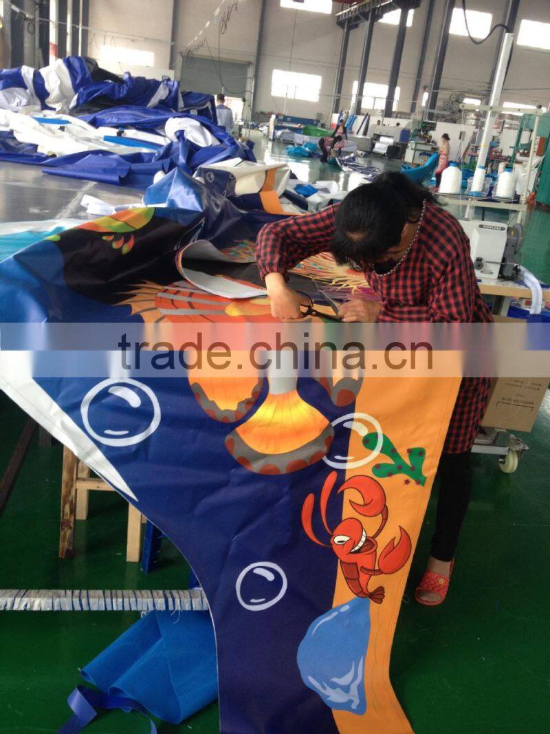 pvc inflatable castle for children ,pvc coated tarpaulin, UV protection coating pvc castle