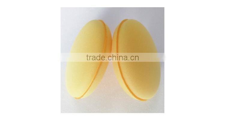 Promotional cheap car wax sponge , customized logo car wax applicator sponge