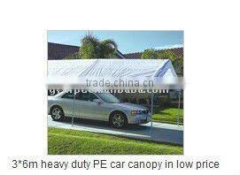 3*6m heavy duty PE car canopy
