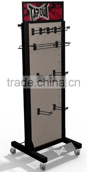 Customized Multi-tier Floor-standing Metal Display Hanging Hooks