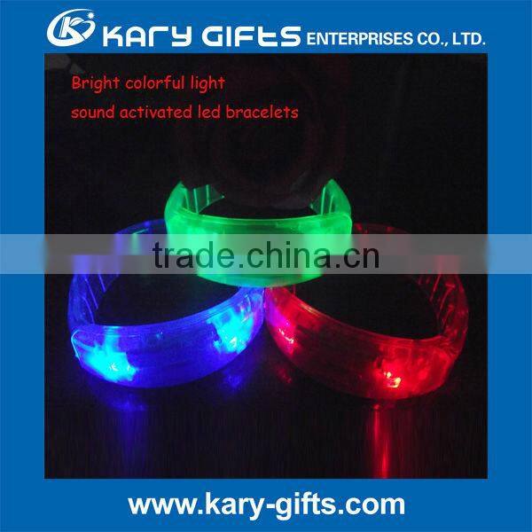 green color blinking durable led flashlight wristband