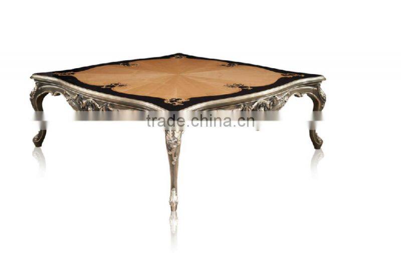 Animal Design Small Round Coffee Table, Antique French Design Small Side Table