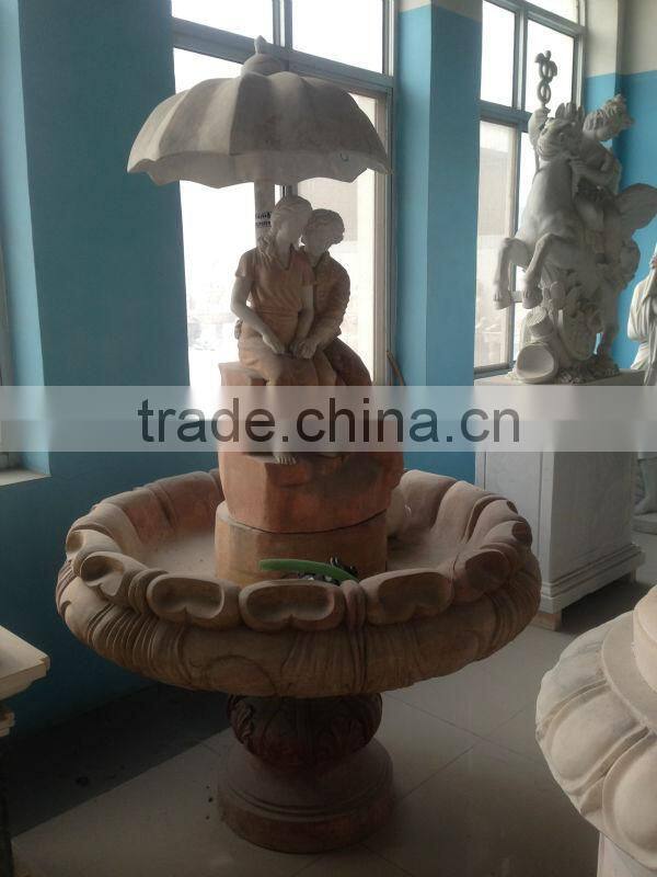 Modern Outdoor Marble Figure Fountain