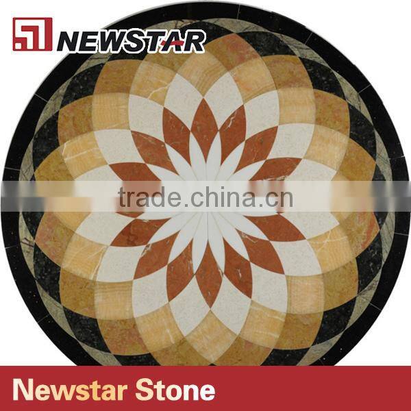 Newstar waterjet round marble medallion