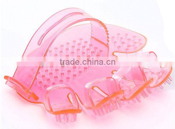 silicone pet dog cat bathing grooming brush hand wearable pet's favorite
