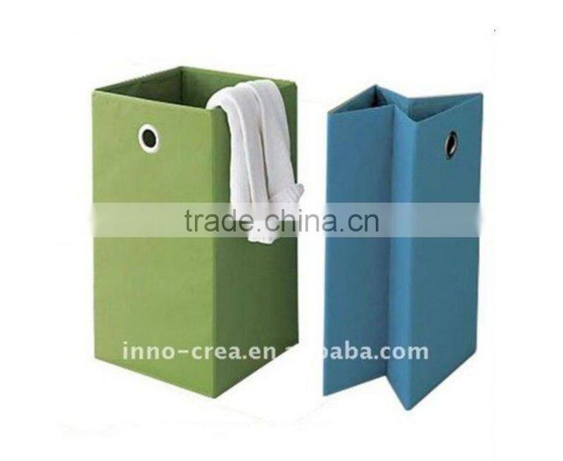 Store More Folding Laundry Hamper Basket with Grommet