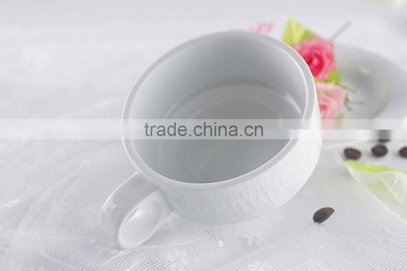 2017 hot sale factory ceramic porcelain decal tea coffee cup set
