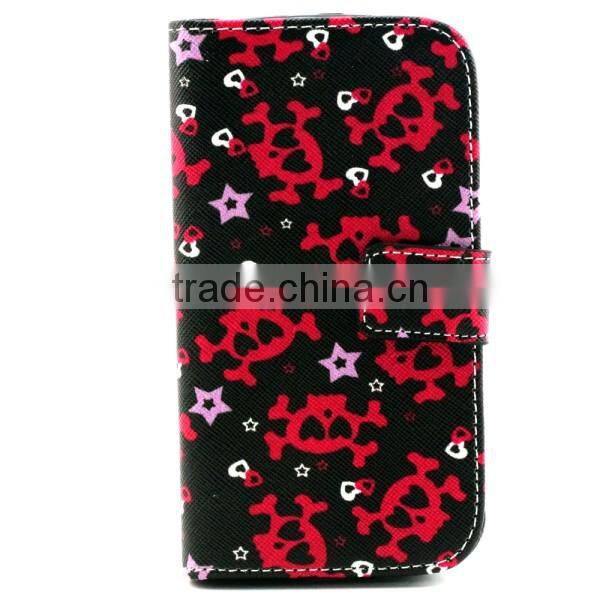 Cute Cartoon PU Leather Flip Book Stand Wallet Cover Case For Samsung Galaxy 9300