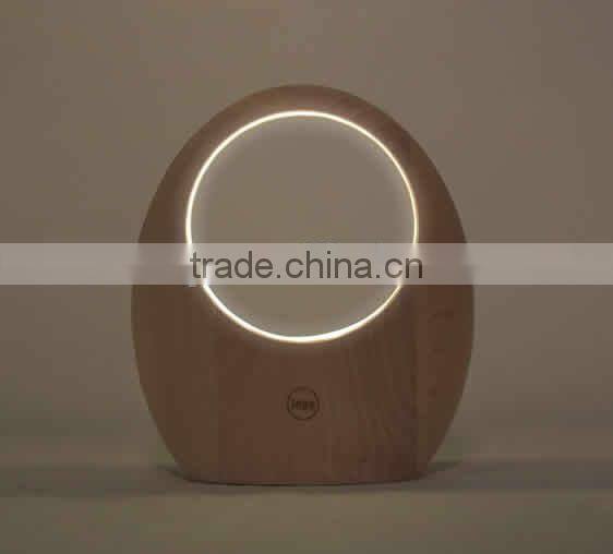 Smart Gesture control Wood Table Light with built-in Battery