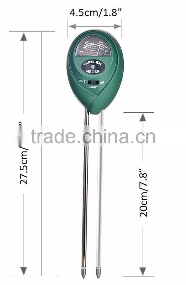 3-in-1 Soil Meter for moisture PH Light Gardening Test Meter