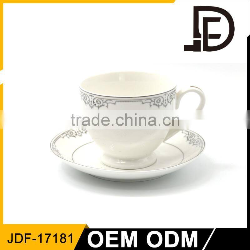 European stylish printed afternoon tea time tea sets / bulk cup and saucer / Antique tea cup and saucer