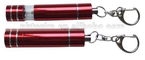 Good quality mini LED telescopic lantern flashlight keychain