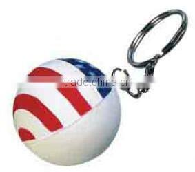 PU smile face keychain/stress reliever printed face keychain/anti stress printed ball keyring