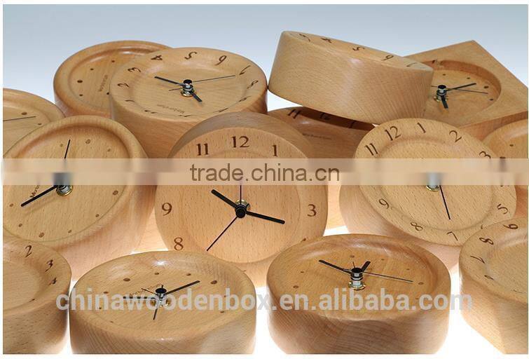 high grade carving custom wooden digital wall clock
