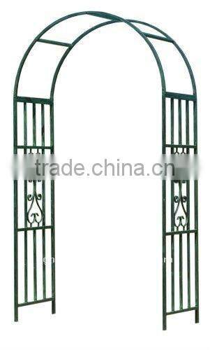 wrought iron garden arch with gate LMGRG-51002