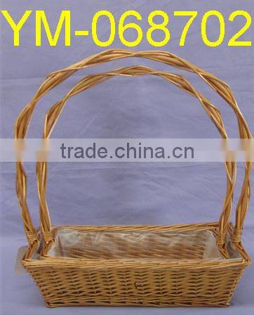 Boat Shaped Willow Basket