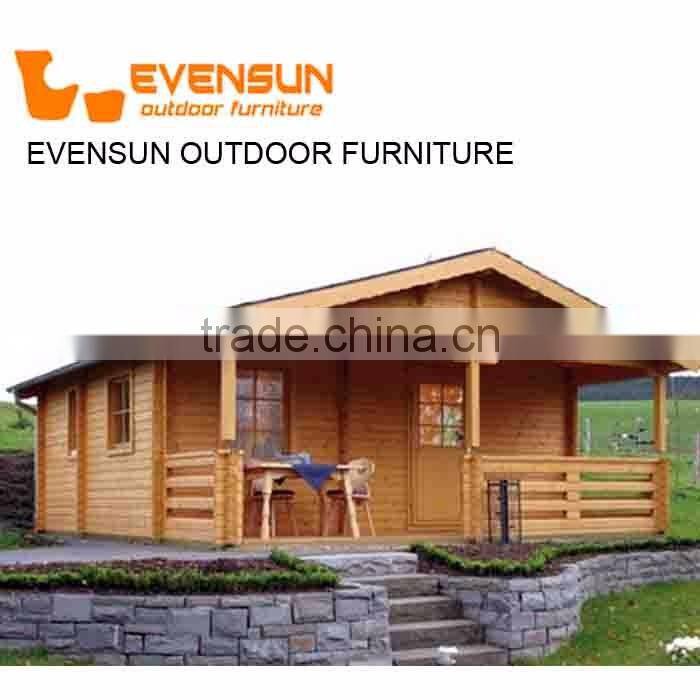 The latest China evensun log wooden house price