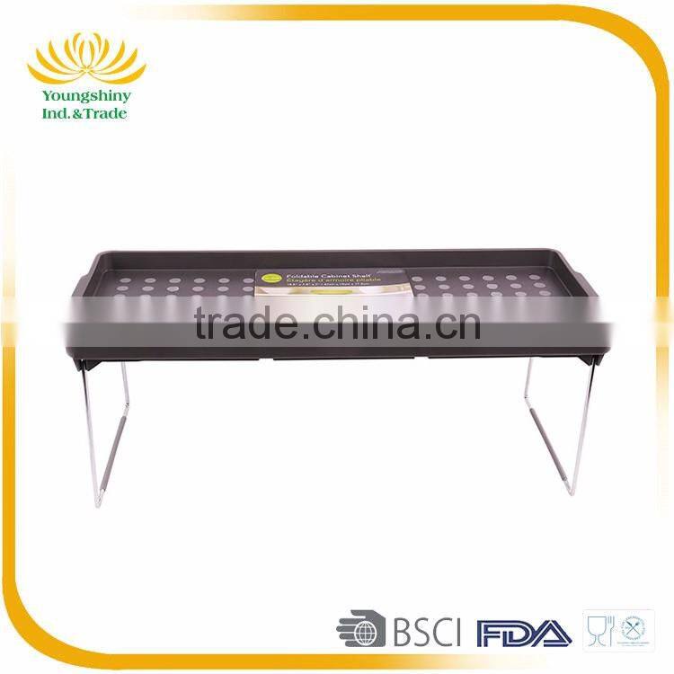 Home storage multipurpose non-slip plastic folding cabinet kitchen shelf