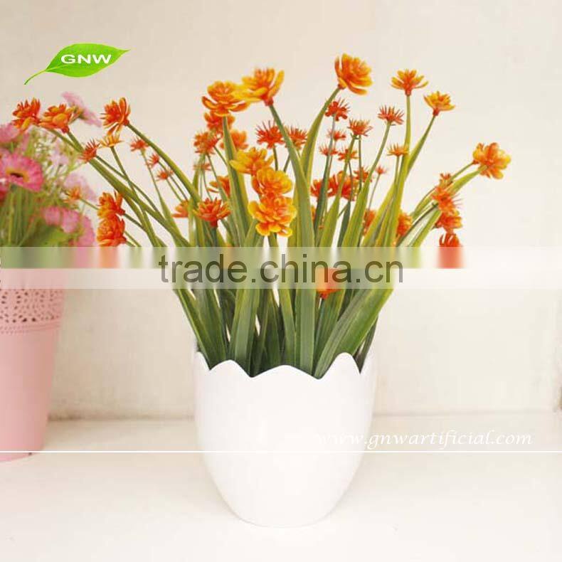 GNW GP025 New Product Home Garden Landscaping Plastic Fake Flower Potted and Artificial Plant