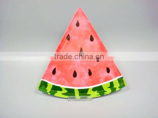 Watermelon Design Fruit Round Plate