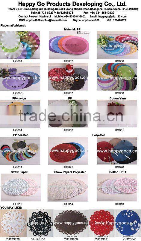 round christmas placemats