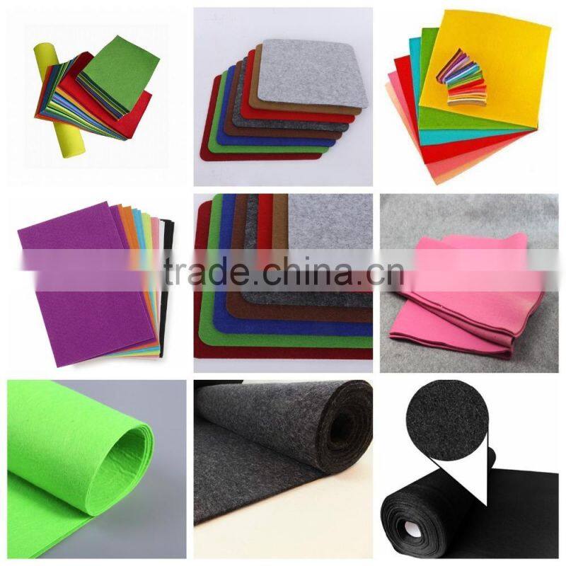 needle punched felt fabric /polyester felt /synthetic felt