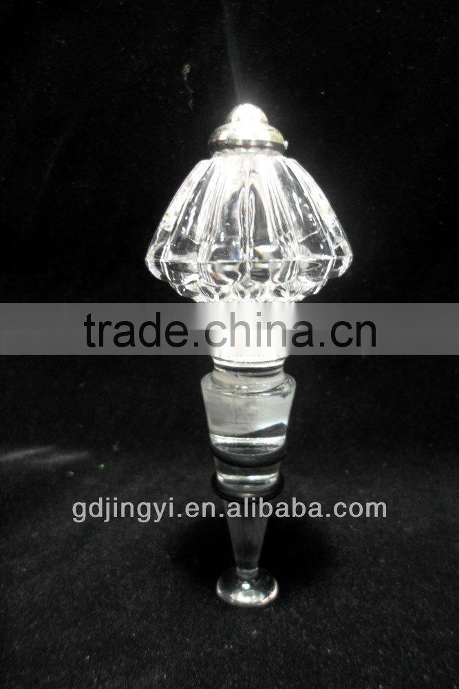 clear Acrylic wine bottle stopper with LED 7colors lighting for sale