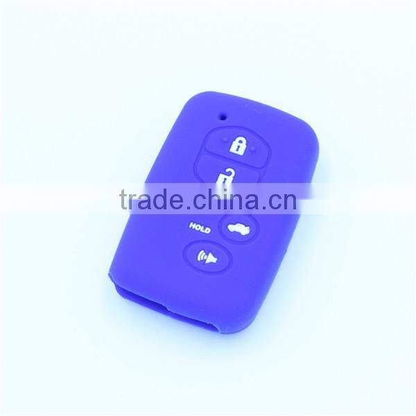Silicone rubber key shell, key bag for toyota 5 buttons with hold buttons key bags