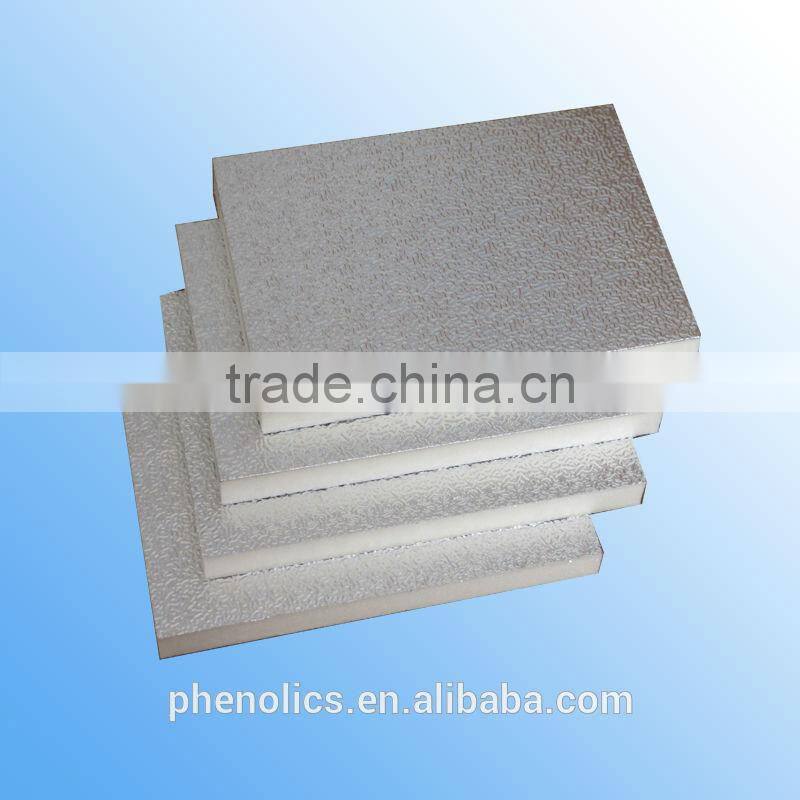 Pre-insulated 20/25/30mm phenolic/PU/PIR air duct panel