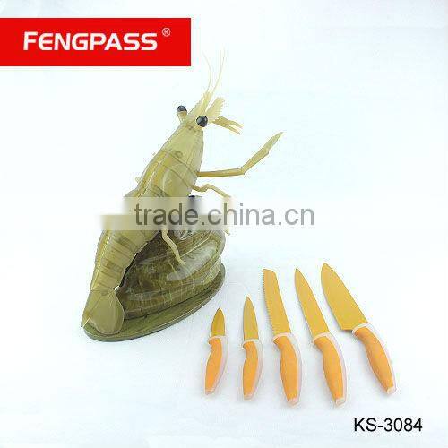 High quality plastic knife block(476-503-554)