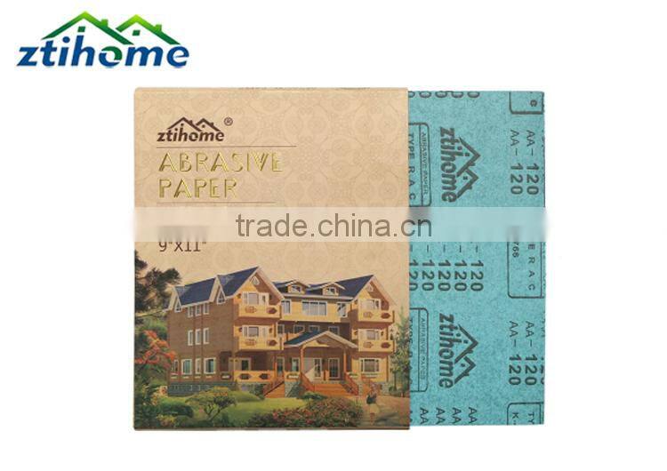 white coated dry grinding sand paper factory