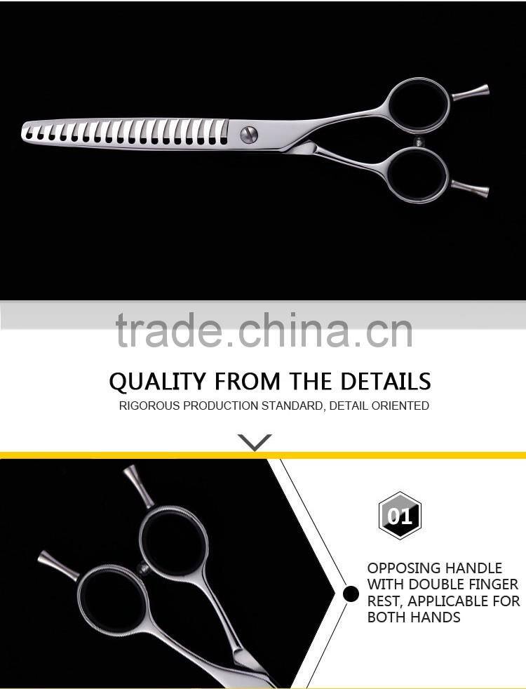 CA-718R 7inch 18teeth opposing handle pet thinning shear