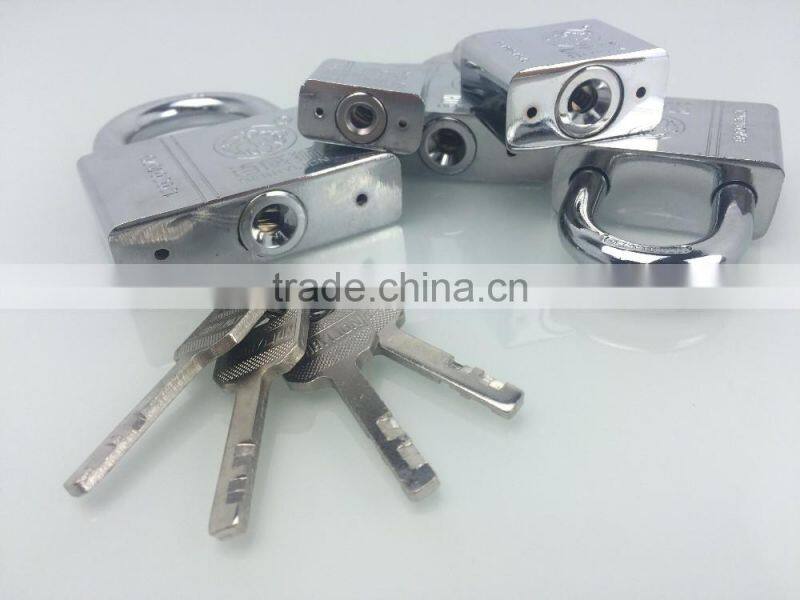 Berrylion tools polished finished draw protection padlock with 4 backup keys