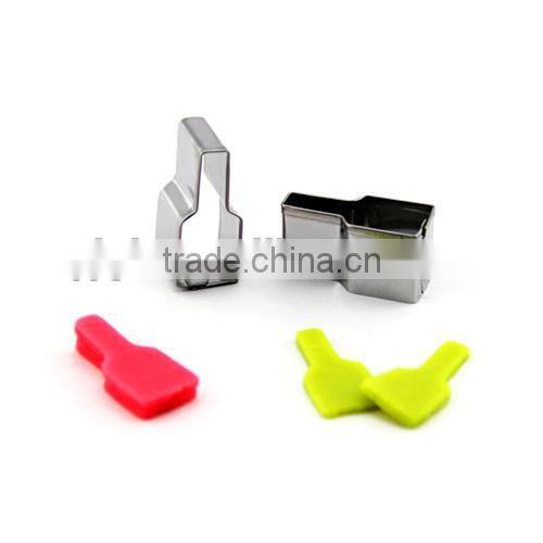 100% food grade wholesale cookie cutter wine bottle shape cookie cutter