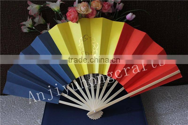 Custom printed japanese paper hand fan