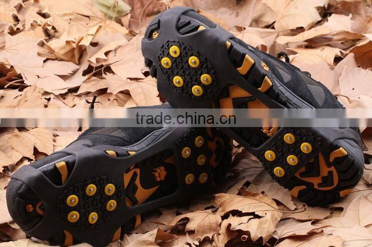Anti-slip silicone rubber snow spikes for winter boots ice crampons