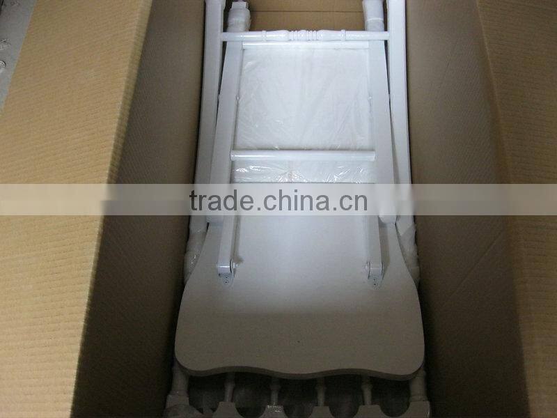 white banquet wedding folding napoleon chair