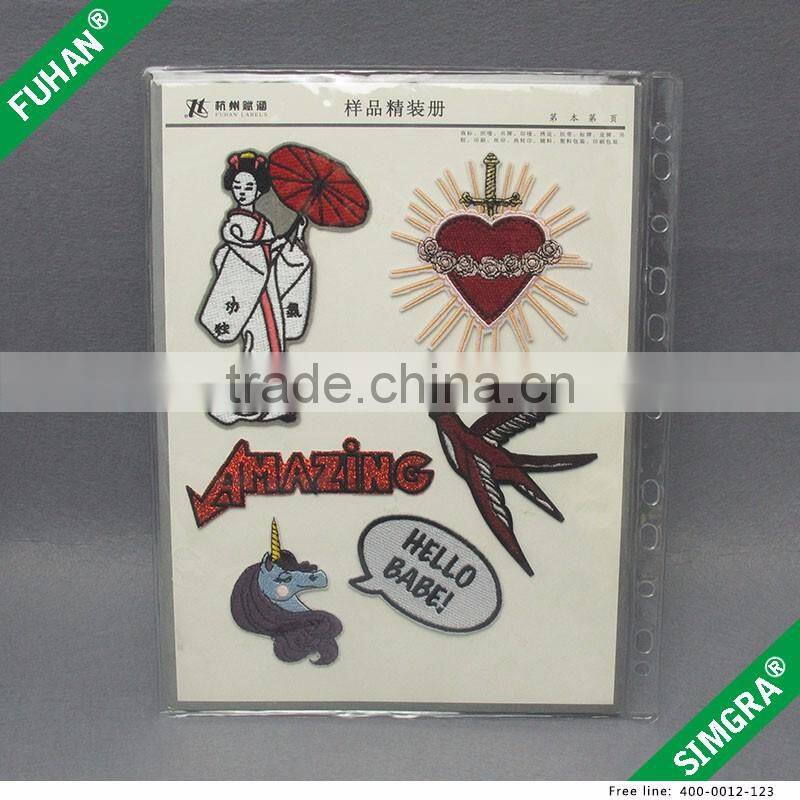 Wholesale OEM Design Personalized Shape Garment Embroidery Badges
