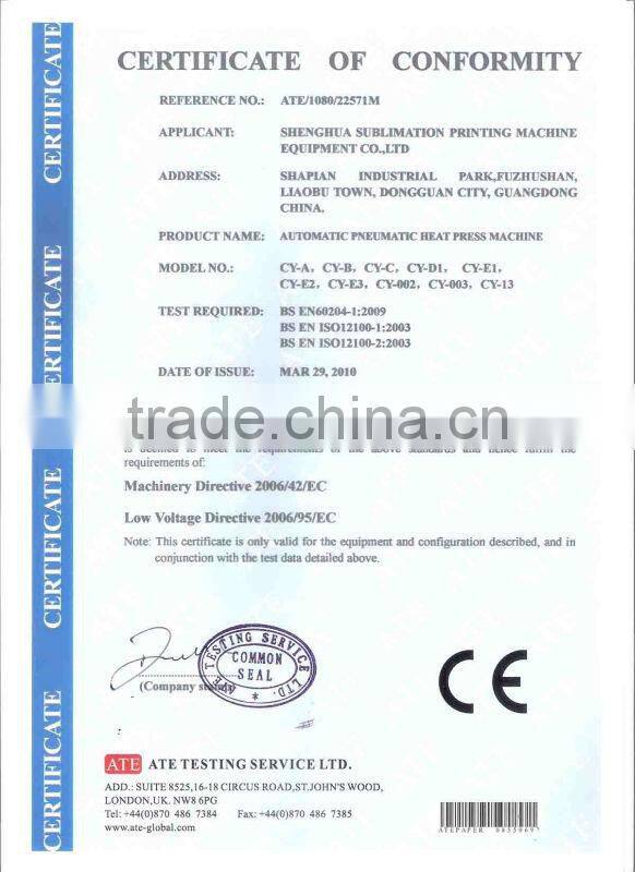 Two plattens tshirt heat transfer press machine