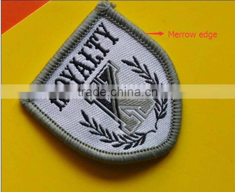 high quality fashion woven patches for clothes