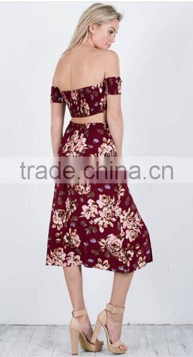 2017 Fashion Summer new dress for Floral Print